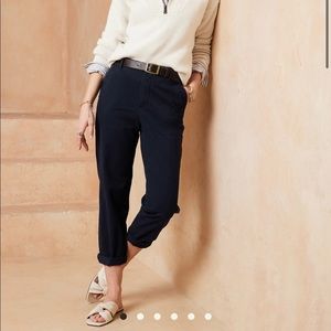 Slim Flat Front Chino Navy 0